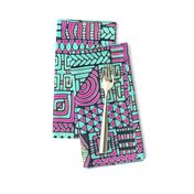 Global Vibrations Pink Aqua Black large scale