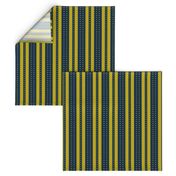 Stripes and Dots - marine gold