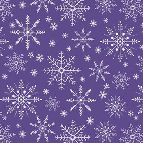 Snowflakes - ultra violet