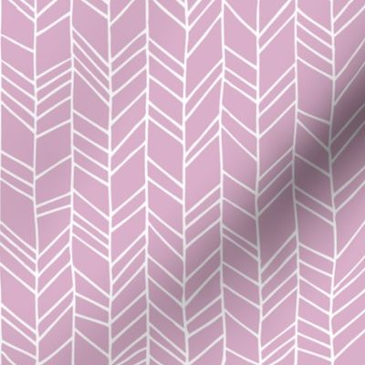 Pink Lavender Crazy Chevron Herringbone Hand Drawn Geometric Pattern GingerLous