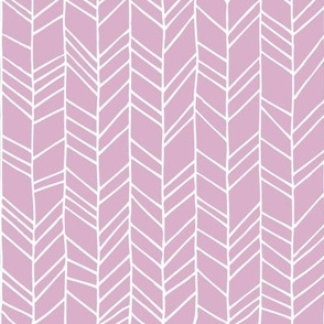 Pink Lavender Crazy Chevron Herringbone Hand Drawn Geometric Pattern GingerLous