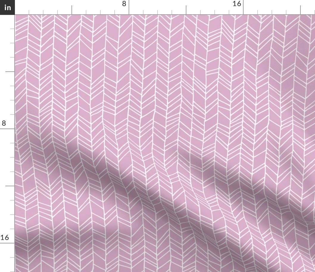 Pink Lavender Crazy Chevron Herringbone Hand Drawn Geometric Pattern GingerLous