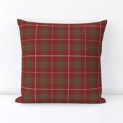 Rothesay red double tartan, 6" weathered  - 1840 Sobieski Stuarts