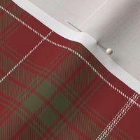 Rothesay red double tartan, 6" weathered  - 1840 Sobieski Stuarts