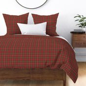 Rothesay red double tartan, 6" weathered  - 1840 Sobieski Stuarts