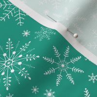 Snowflakes - arcadia green