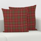 Rothesay red double tartan, 7" weathered - 1840 Sobieski Stuarts