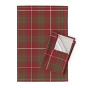 Rothesay red double tartan, 12" weathered   - 1840 Sobieski Stuarts