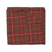 Rothesay red double tartan, 14" weathered  - 1840 Sobieski Stuarts