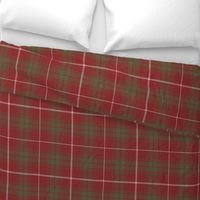 Rothesay red double tartan, 14" weathered  - 1840 Sobieski Stuarts