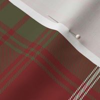 Rothesay red double tartan, 14" weathered  - 1840 Sobieski Stuarts