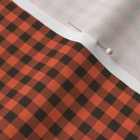 1/4" Orange / Brown Buffalo Plaid - Woodland Critter Coordinate