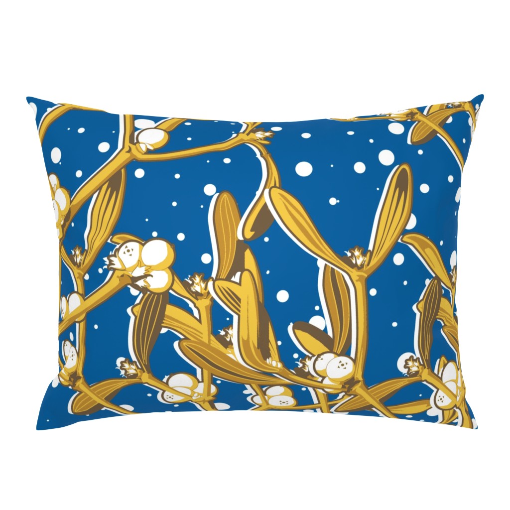 Mistletoe Gold and Blue