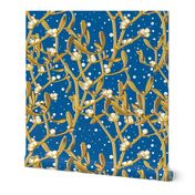 Mistletoe Gold and Blue