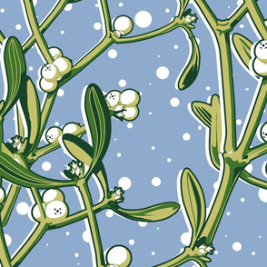 Mistletoe in the Snow