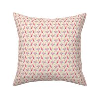 Pink Galahs CREAM background small print by Mount Vic and Me