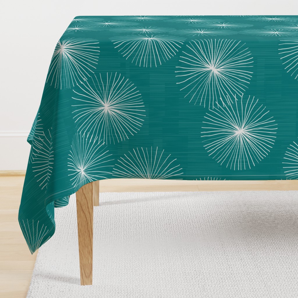 Dandelions M+M Teal by Friztin