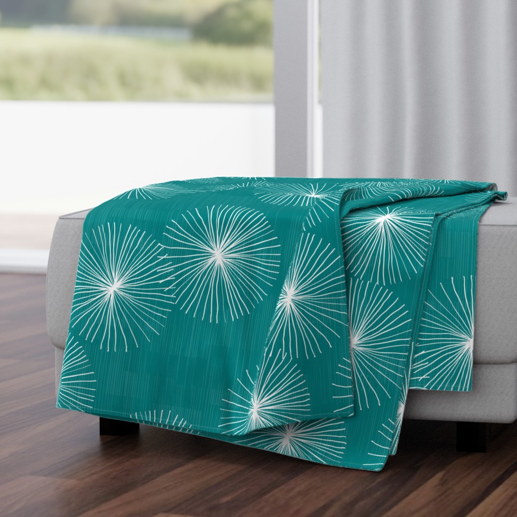 Dandelions M+M Teal by Friztin