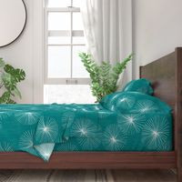 Dandelions M+M Teal by Friztin