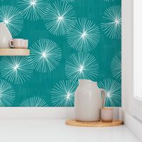 Dandelions M+M Teal by Friztin