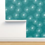 Dandelions M+M Teal by Friztin