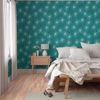 Dandelions M+M Teal by Friztin