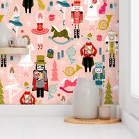 nutcracker ballet (XL) // nutcrackers xmas holiday christmas christmas xmas holiday fabric by andrea lauren