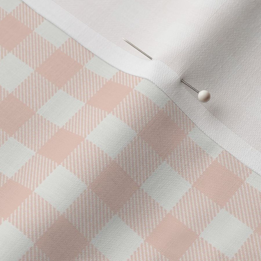 blush check fabric-  sfx1404- 1/2" squares - check fabric, neutral plaid, plaid fabric, buffalo plaid 