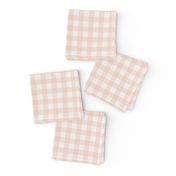 blush check fabric-  sfx1404- 1/2" squares - check fabric, neutral plaid, plaid fabric, buffalo plaid 