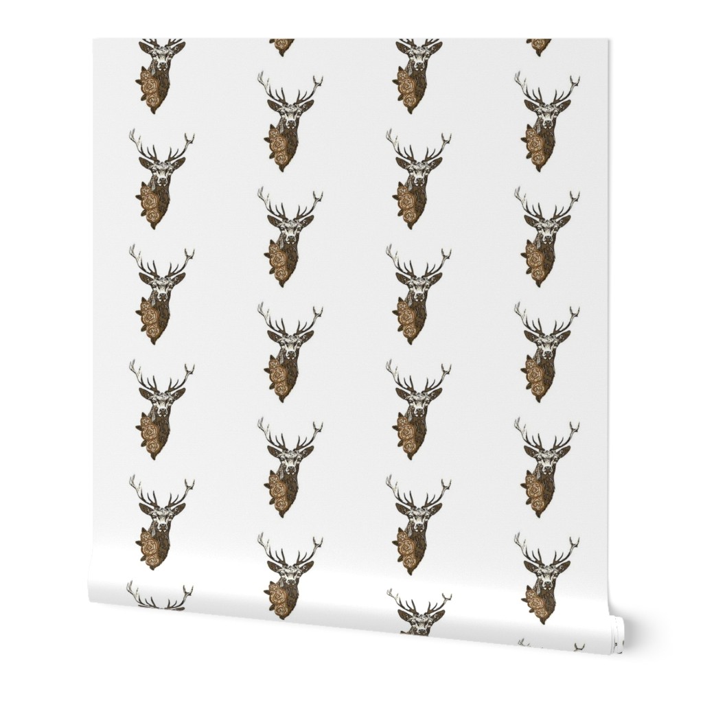 Buck & Buds Boho Deer Large - Pillow Panel