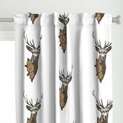 Buck & Buds Boho Deer Large - Pillow Panel