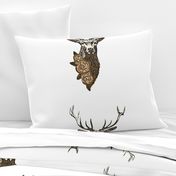 Buck & Buds Boho Deer Large - Pillow Panel