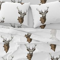 Buck & Buds Boho Deer Large - Pillow Panel