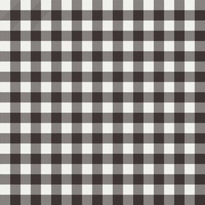 coffee brown check fabric - sfx1111 - 1/2" squares - check fabric, neutral plaid, plaid fabric, buffalo plaid 