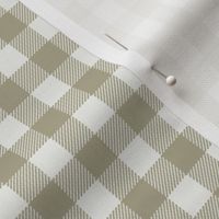 eucalyptus green check fabric - sfx0513 - 1/2" squares - check fabric, neutral plaid, plaid fabric, buffalo plaid 