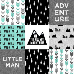 Little Man / Adventure - Wild - black and teal