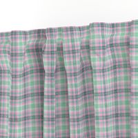 JP12 - Minty Pink and Green Jagged Plaid