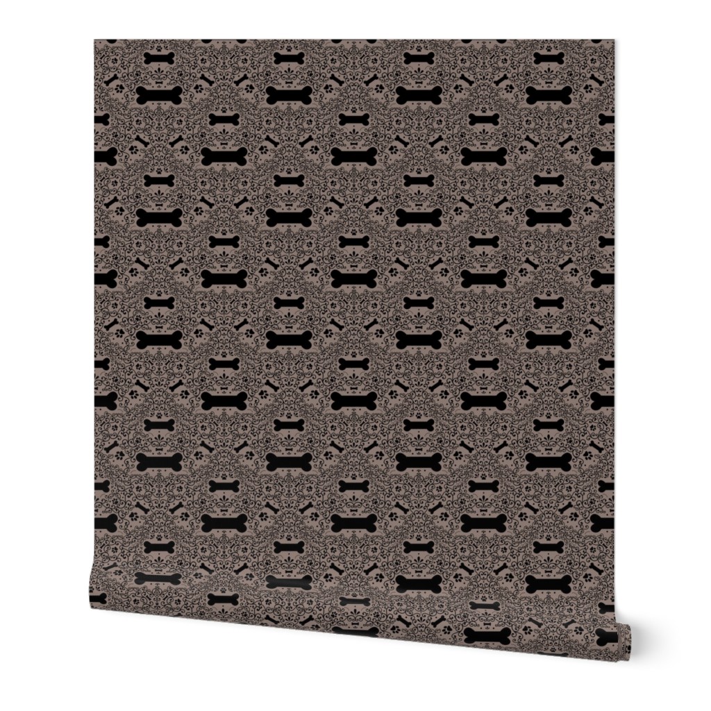 Doggie Damask (Brown)