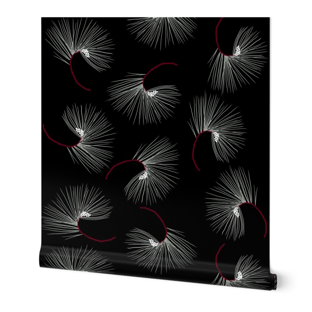 Pine toss for Elegant Holiday (black)