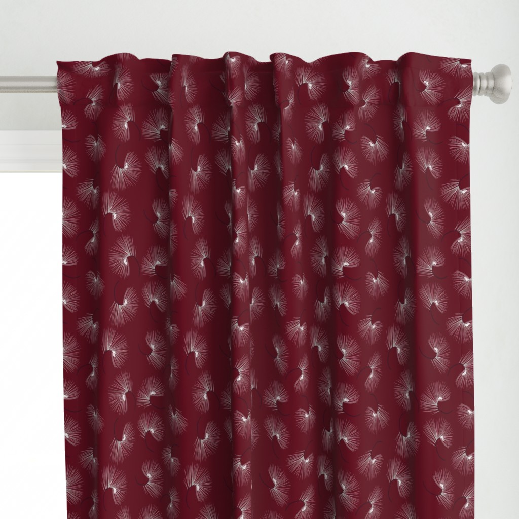 Pine toss for Elegant Holiday (berry red)