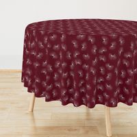 Pine toss for Elegant Holiday (berry red)