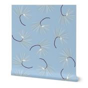 Pine toss for Elegant Holiday (dusty blue)