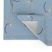 Pine toss for Elegant Holiday (dusty blue)