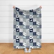 Woodland Wholecloth (moose, deer, and bear)  - plaid
