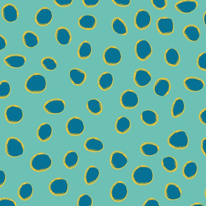 PolkaDots, Turquoise Blue