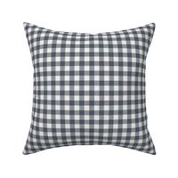 night blue check fabric - sfx3919 - 1/2" squares - check fabric, neutral plaid, plaid fabric, buffalo plaid 