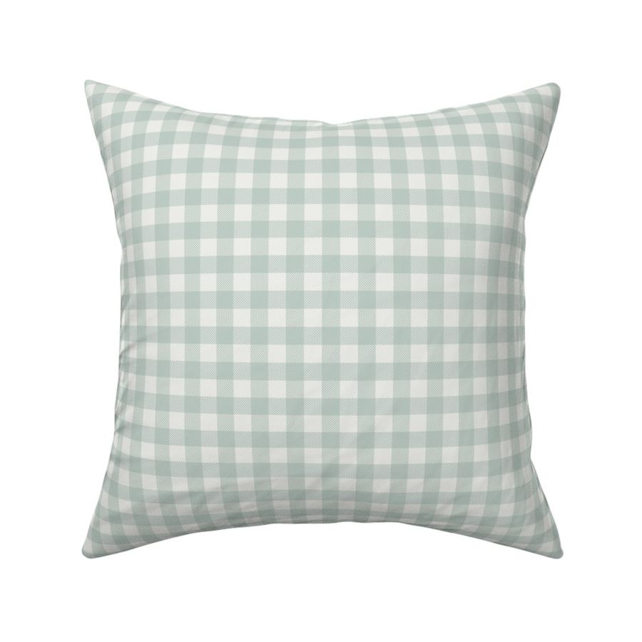 milky green check fabric - sfx6205 - 1/2" squares - check fabric, neutral plaid, plaid fabric, buffalo plaid 