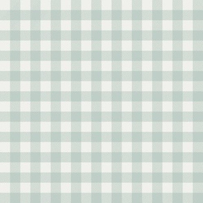 milky green check fabric - sfx6205 - 1/2" squares - check fabric, neutral plaid, plaid fabric, buffalo plaid 