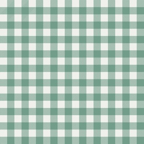 rainforest green fabric - sfx5815 - 1/2" squares - check fabric, neutral plaid, plaid fabric, buffalo plaid 