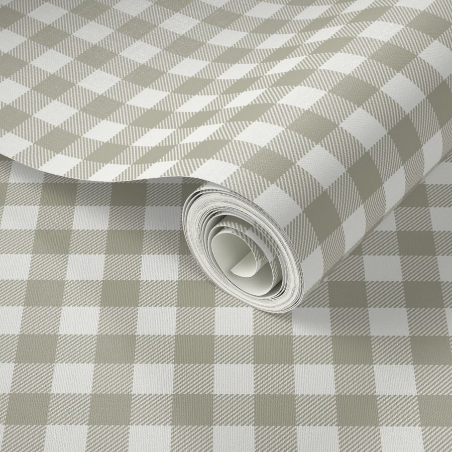 sage check fabric - sfx0110 - 1/2" squares - check fabric, neutral plaid, plaid fabric, buffalo plaid 